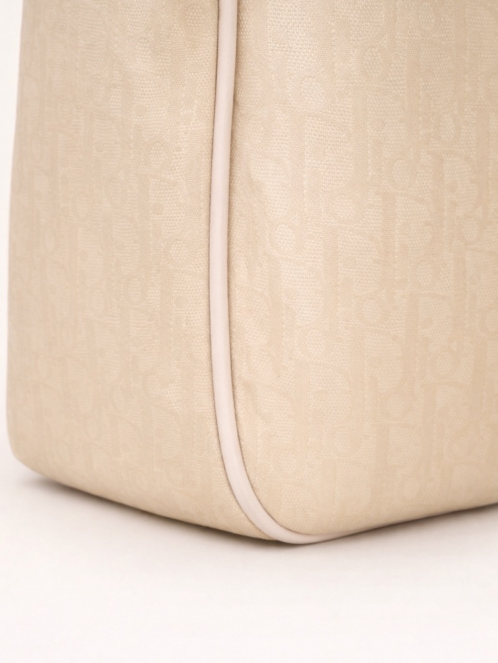 Christian Dior Diorissimo Trotter Canvas Tote Cream Charm - Picture 10 of 10